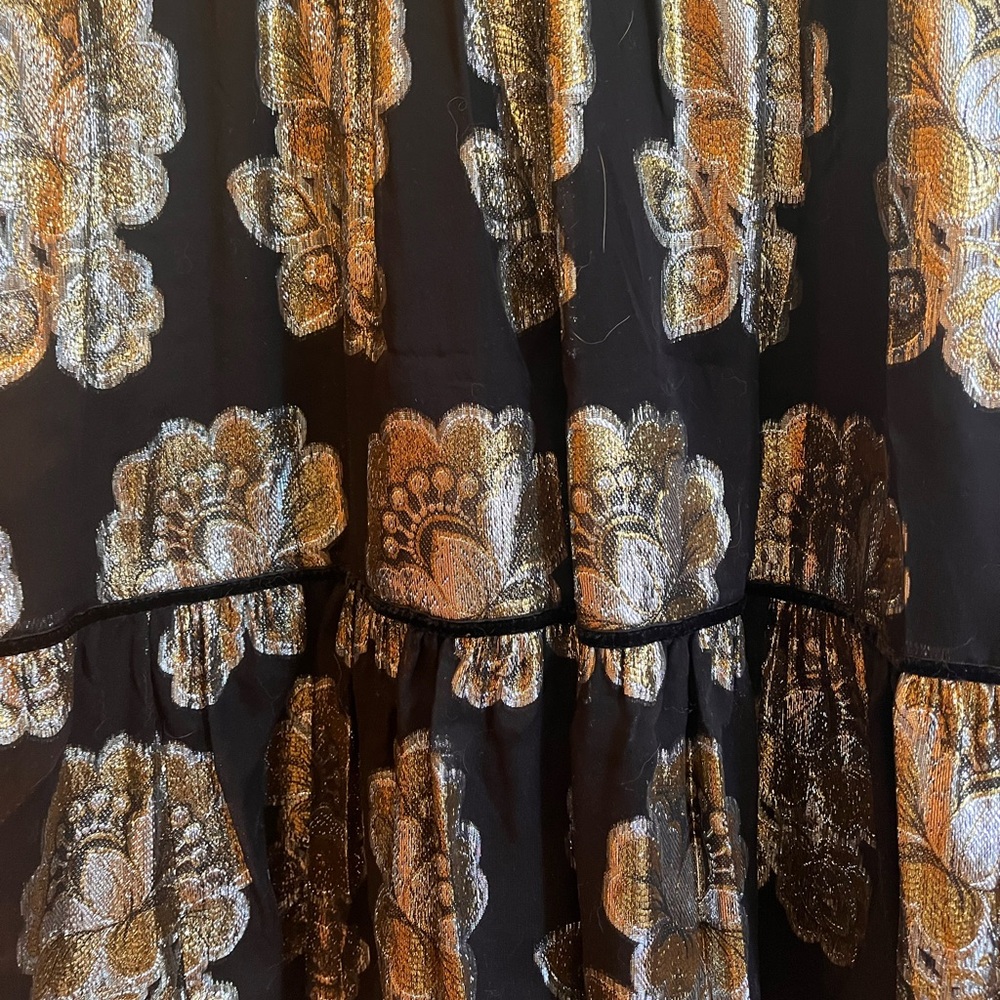 J Crew metallic floral print cocktail dress - Picture 3 of 7